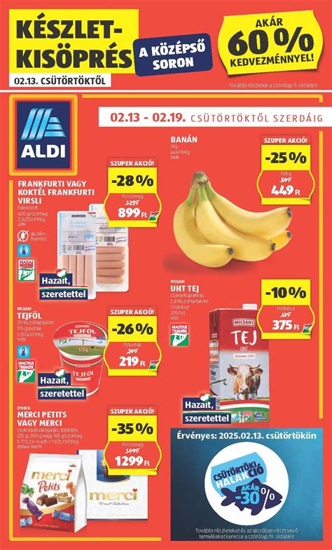 Aldi akciós újság borítója