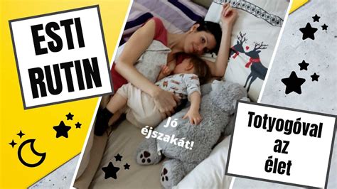 Baba altatása esti rutin keretében