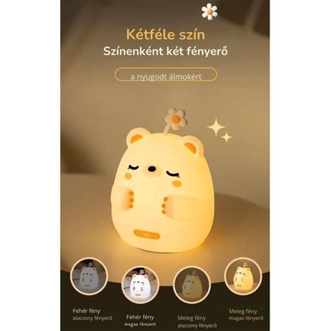 Szilikon éjszakai lámpa