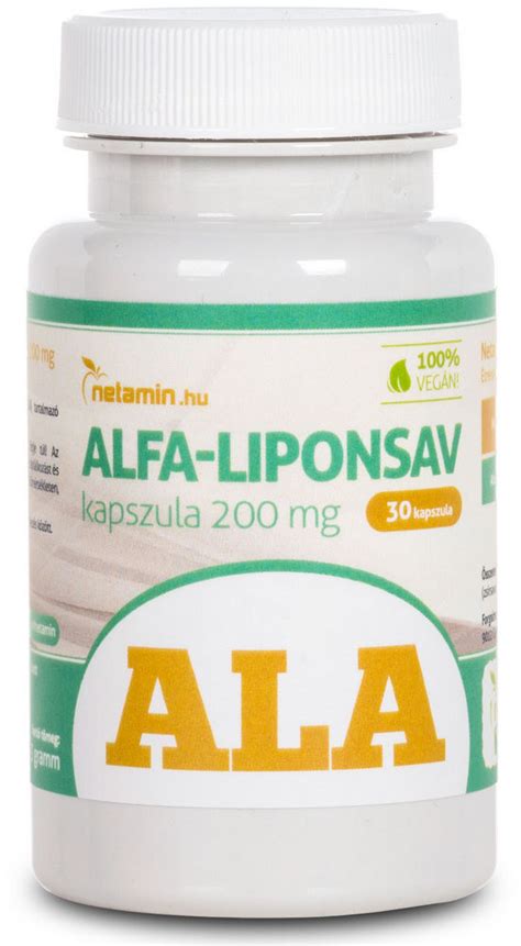 Alfa-liponsav hatásmechanizmusa