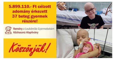 Beteg gyermek, akinek a gyógyulását az 1+1% támogatja