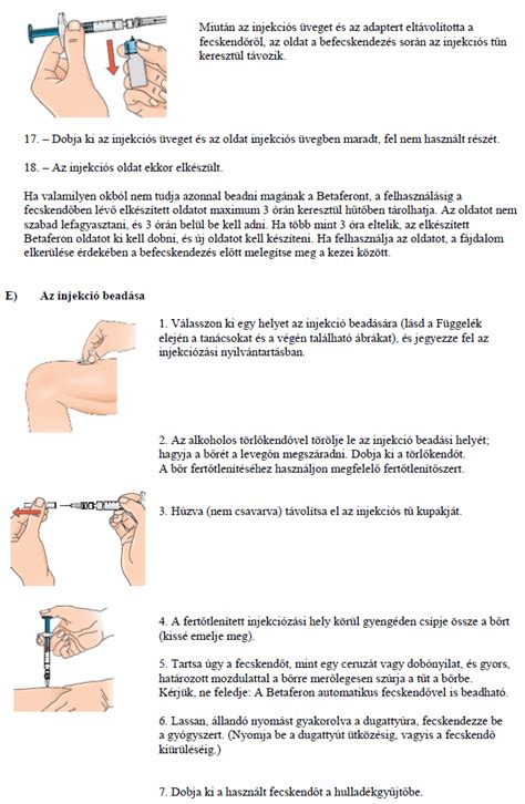A tüdőérlelő injekció beadási protokollja