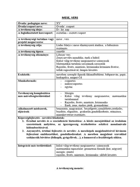 bölcsődei foglalkozás