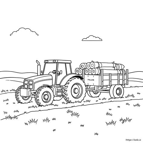 Traktor színező oldalak bemutatója