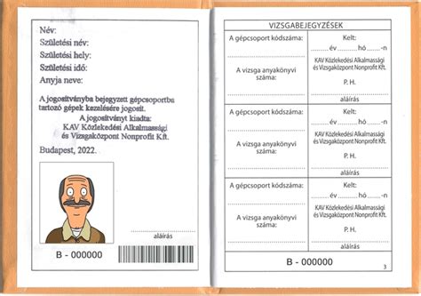 Gépkezelői jogosítvány