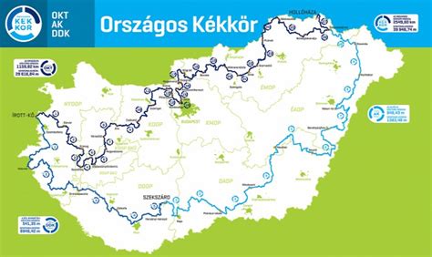 Térkép: Az Országos Kéktúra Fejér megyei szakasza