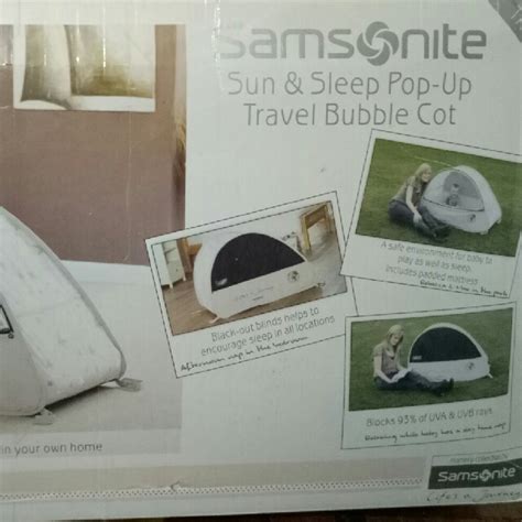 Samsonite Pop-Up Bubble Cot egy bőröndben
