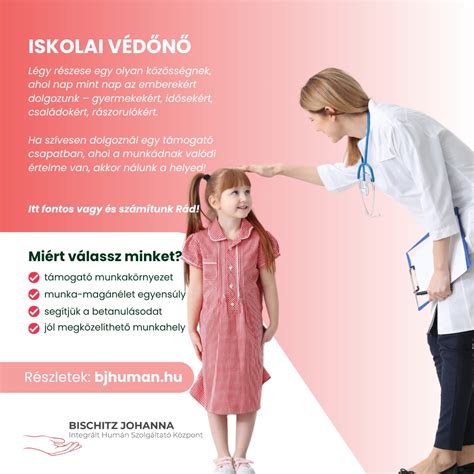 Iskolai védőnő gyermekekkel