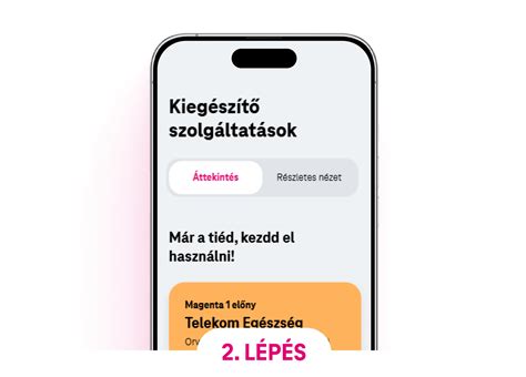 Egészség app felülete