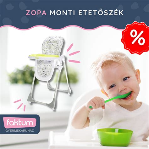 Faktum Abigel etetőszék, fehér/kék színben
