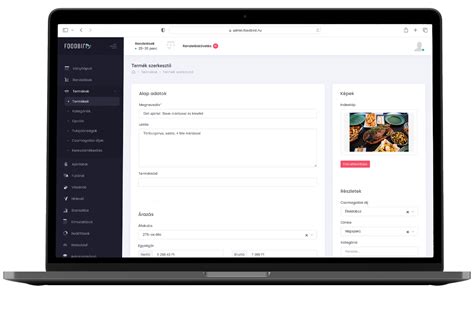 Online rendelési felület