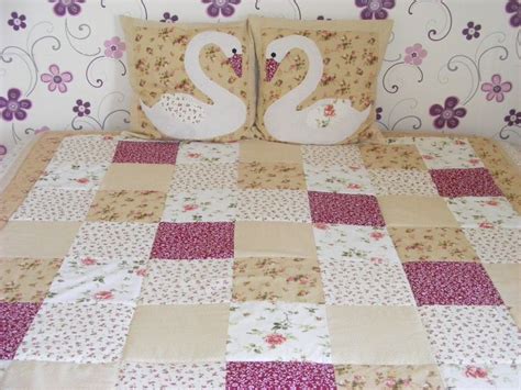 Patchwork takaró különböző mintákkal