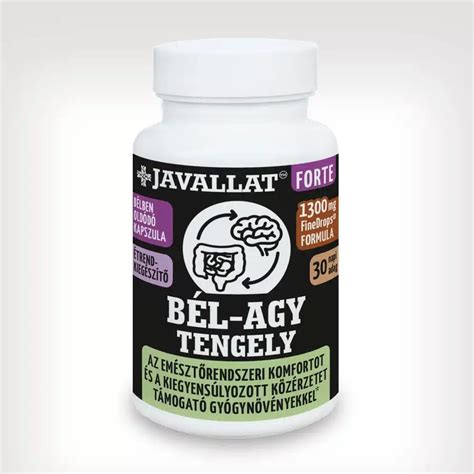 A bél-agy tengely sematikus ábrája