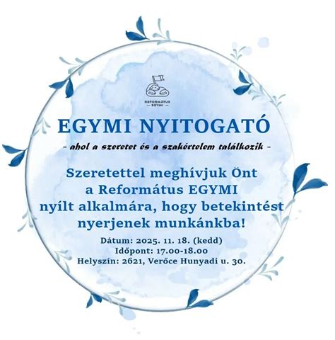 A Református EGYMI Verőcei Telephelyének küldetési nyilatkozata
