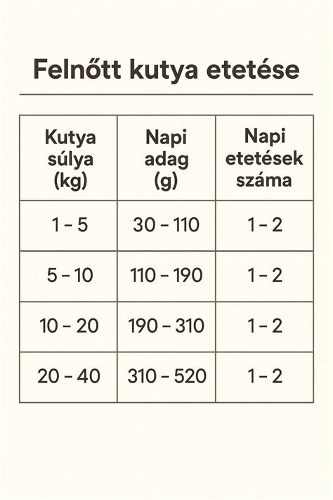 Táblázat a kutyák egészségügyi hatásairól
