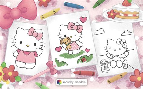Hello Kitty utazóágy ábrázolása gyerekekkel