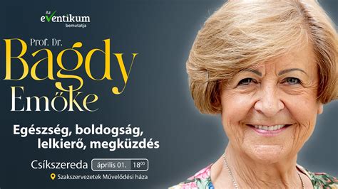 Bagdy Emőke előadása gyermeknevelés témában