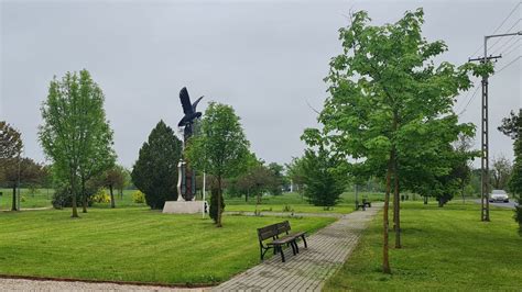 A gömörfalvai emlékpark látképe