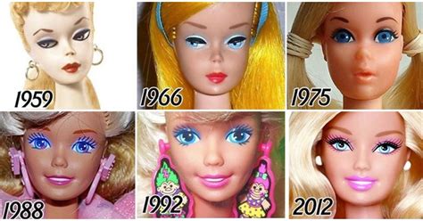 Barbie változása az évtizedek során