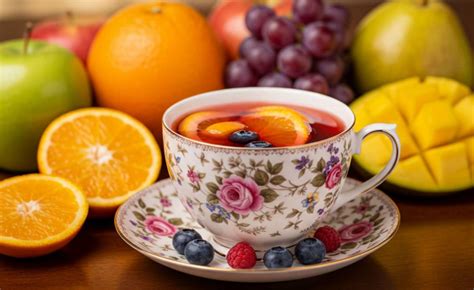 Gyümölcsök és tea