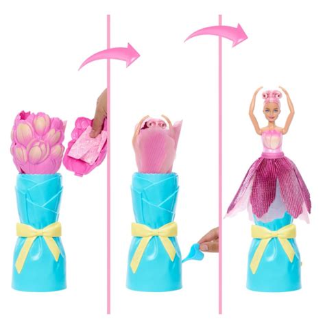 Barbie Virágvarázs baba vízzel aktiválódása