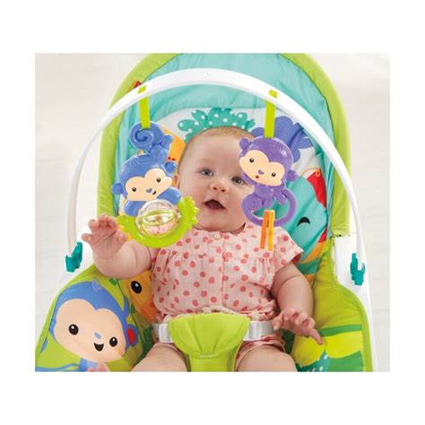 Fisher-Price Esőerdős Nőj Velem babafotel funkciói