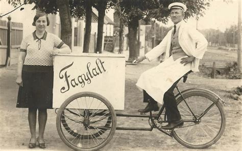Fagylaltárus a múltban