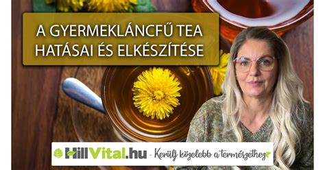 Gyermekláncfű és málnalevél tea összetevői