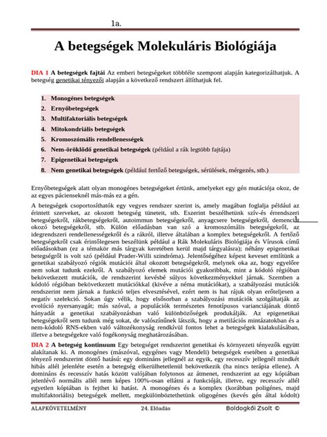 Monogénes betegségek listája