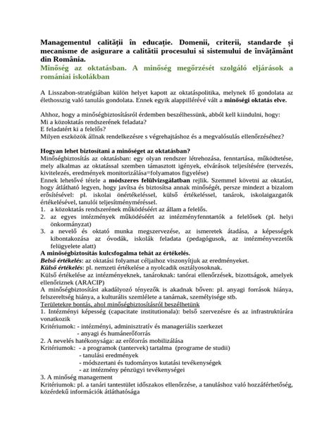 A minőségbiztosítás súlypont eltolódása az idők folyamán