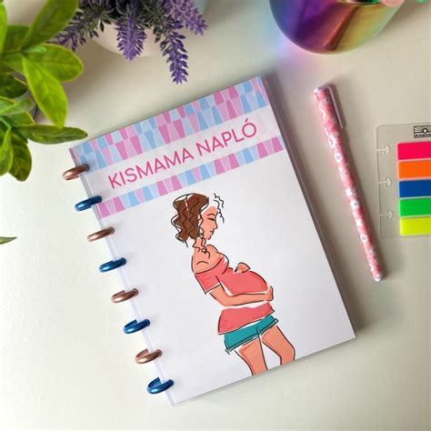 Kismama napló és babanapló illusztráció