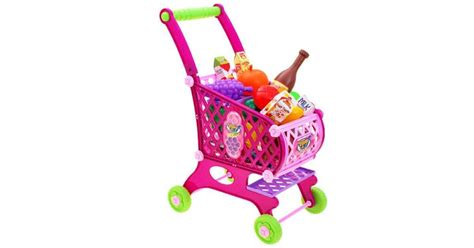 Játék bevásárlókocsi különböző színekben
