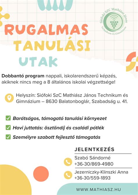 Egyedi támogatás és tanulási lehetőségek
