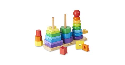 Melissa & Doug fából készült formarendező torony
