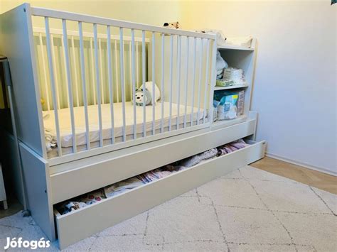 SUNDVIK kiságy részletes méretrajza