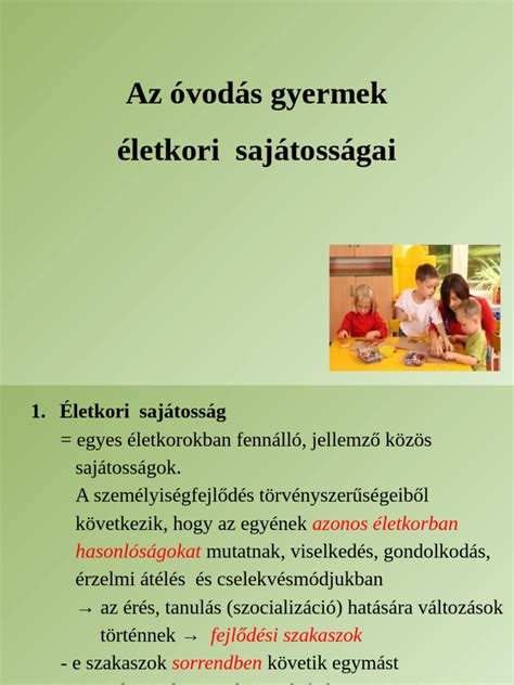 Életkori sajátosságok a játékfejlődésben