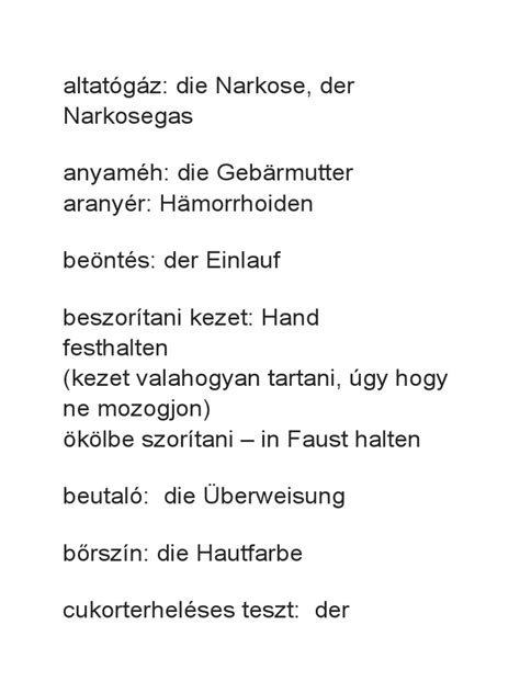 Nőgyógyászati szakkifejezések