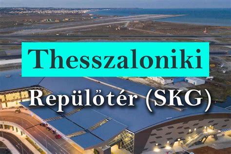Thesszaloniki repülőtér és a buszmegálló elhelyezkedése