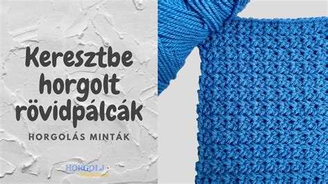 Horgolt minta részlete