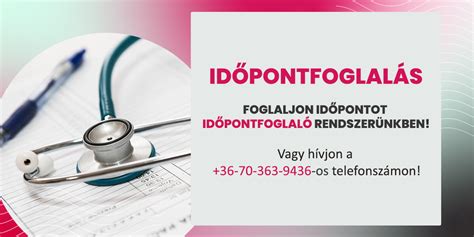 Időpontfoglalási lehetőségek