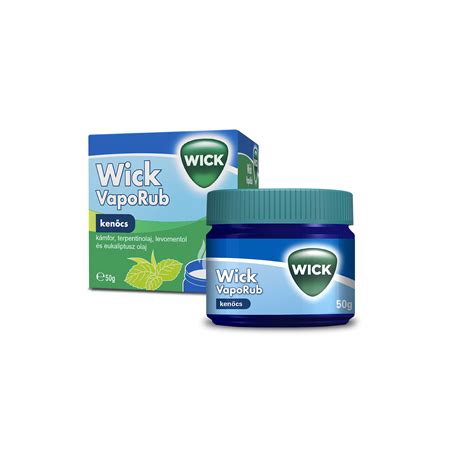 illusztráció Wick VapoRub kenőcs használatáról mellkasra kenve
