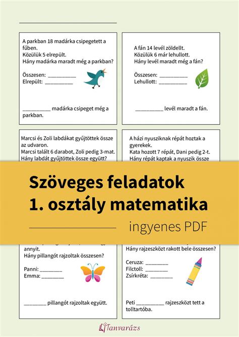 Matematikai feladatok gyerekeknek