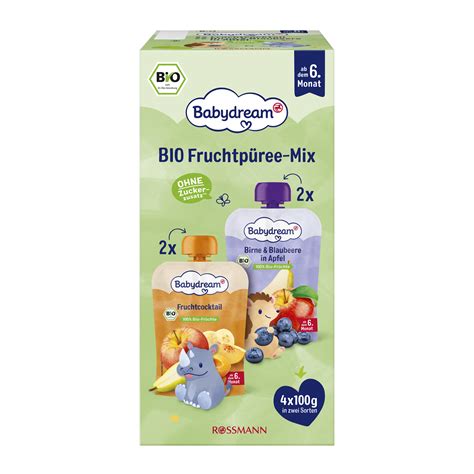 Babydream bio gyümölcspürék választéka