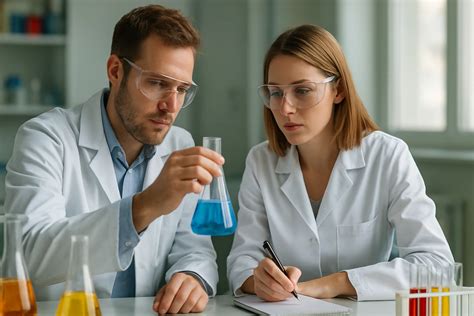 Egy kutató laboratóriumban