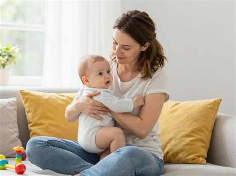 Szoptató anya és baba, kiemelve a baba arcát és kezét