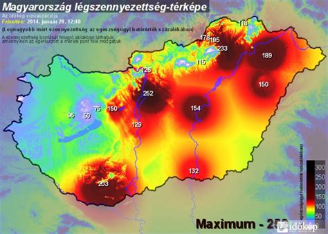 Légszennyezettségi térkép