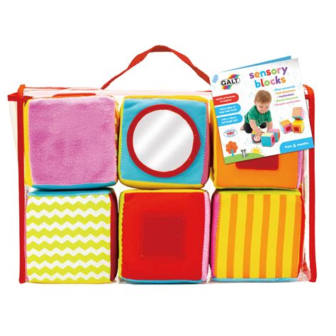 Puha textil babakockák és érzékelő játékok