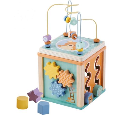 Fa készségfejlesztő kocka és activity cube