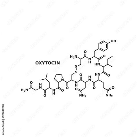 Oxitocin molekula szerkezete