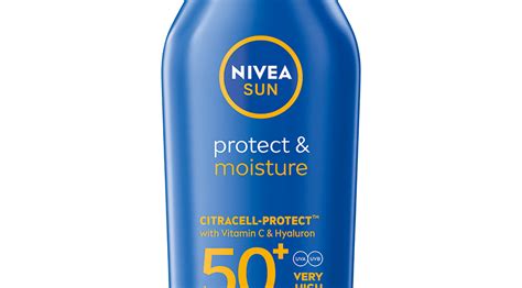 Grafikon a NIVEA vízálló naptej hatékonyságáról